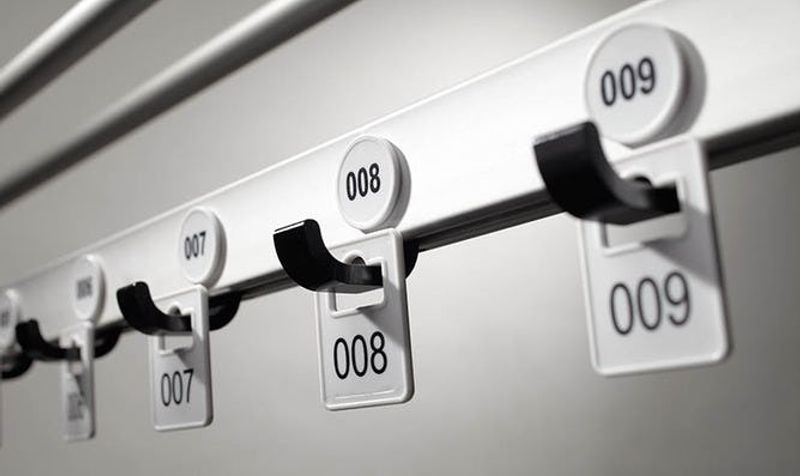 100 garderobe tags inkl trykk