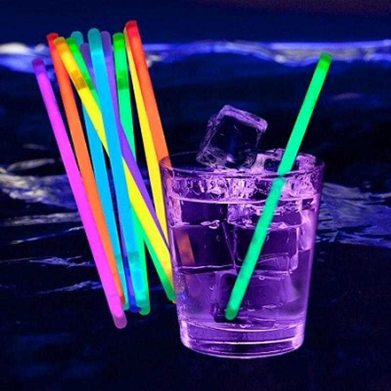 Rørepinner Glow Neon 100stk
